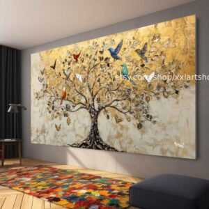 Landschaft Bild art Kunstwerk Baum Blumen  by Vera Medici Tr71040f