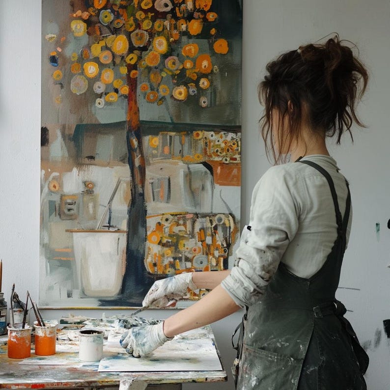 Frauen Face by Vera Medici Bild Modern Wohnzimmer xxl art #fe11-10225 – Bild 3