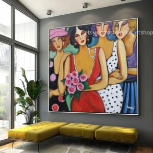Frauen Face by Vera Medici Bild Modern Wohnzimmer xxl art #fe11-10224