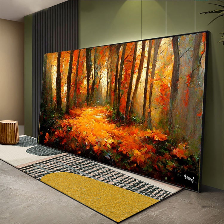 Herbstbäume – Wandbild auf Leinwand, modernes Bild für Wohnzimmer und Büro, auf Keilrahmen gespannt oder gerollt #l125