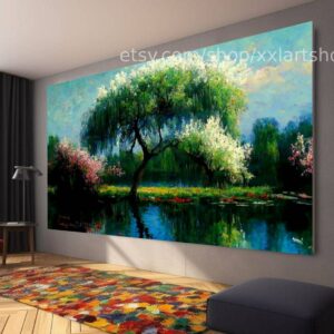 Landschaftsbild von Medici, Leinwanddruck, modernes Bild für Wohnzimmer und Büro, auf Keilrahmen gespannt oder gerollt #l1116