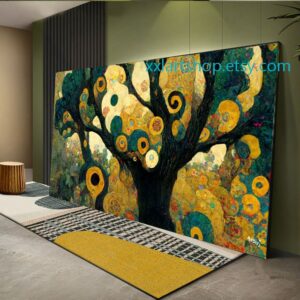 Lebensbaum im Stil von Gustav Klimt – Wandbild auf Leinwand, modernes Bild für Wohnzimmer und Büro, auf Keilrahmen gespannt oder gerollt #l120f