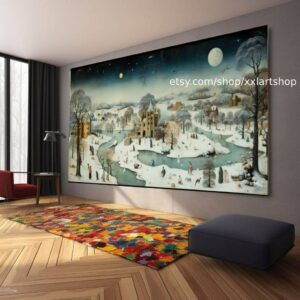Baum Natur Winter Wandkunst Leinwandbild Modernes Bild Wohnzimmer Büro auf Keilrahmen gespannt oder gerollt #l512