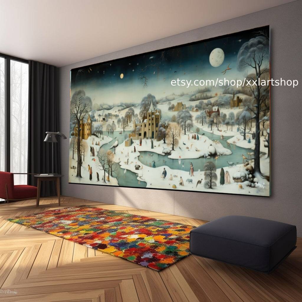 Baum Natur Winter Wandkunst Leinwandbild Modernes Bild Wohnzimmer Büro auf Keilrahmen gespannt oder gerollt #l512