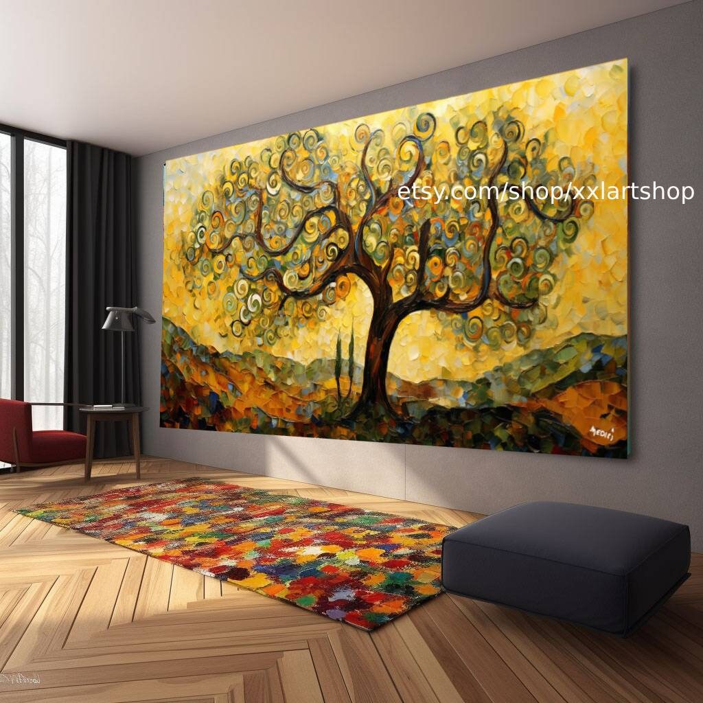 Baum-Natur-Wandbild, Leinwanddruck, modernes Bild für Wohnzimmer und Büro, auf Keilrahmen gespannt oder gerollt #l311