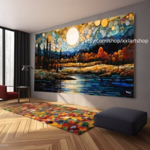 Baum-Natur-Wandbild, Leinwanddruck, modernes Bild für Wohnzimmer und Büro, auf Keilrahmen gespannt oder gerollt #l427