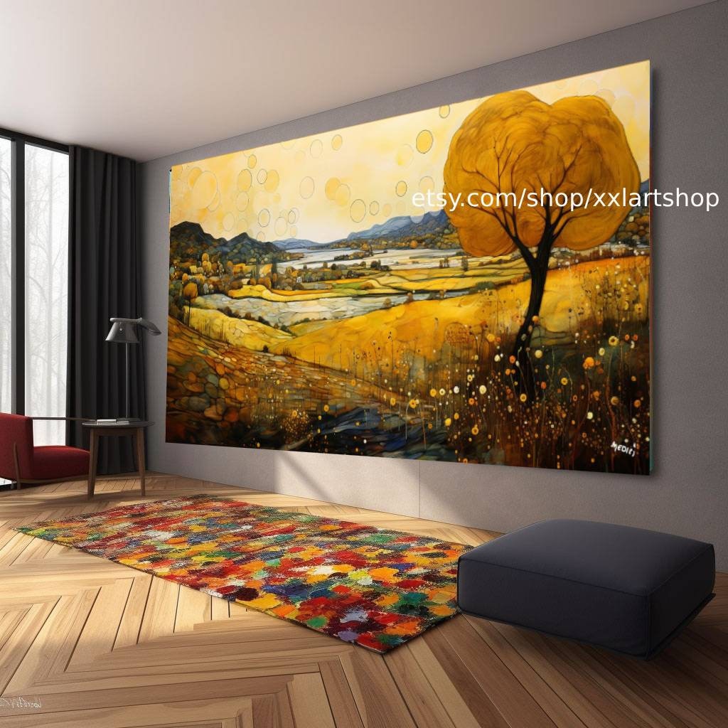 Baum-Natur-Wandbild, Leinwanddruck, modernes Bild für Wohnzimmer und Büro, auf Keilrahmen gespannt oder gerollt #l438