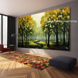 Baum-Natur-Wandbild, Leinwanddruck, modernes Bild für Wohnzimmer und Büro, auf Keilrahmen gespannt oder gerollt #l443