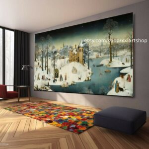 Baum Natur Winter Wandkunst Leinwandbild Modernes Bild Wohnzimmer Büro auf Keilrahmen gespannt oder gerollt #l517