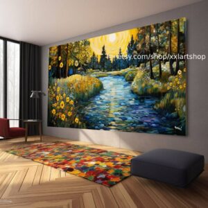 Baum-Natur-Wandbild, Leinwanddruck, modernes Bild für Wohnzimmer und Büro, auf Keilrahmen gespannt oder gerollt #l435