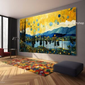 Baum-Natur-Wandbild, Leinwanddruck, modernes Bild für Wohnzimmer und Büro, auf Keilrahmen gespannt oder gerollt #l440