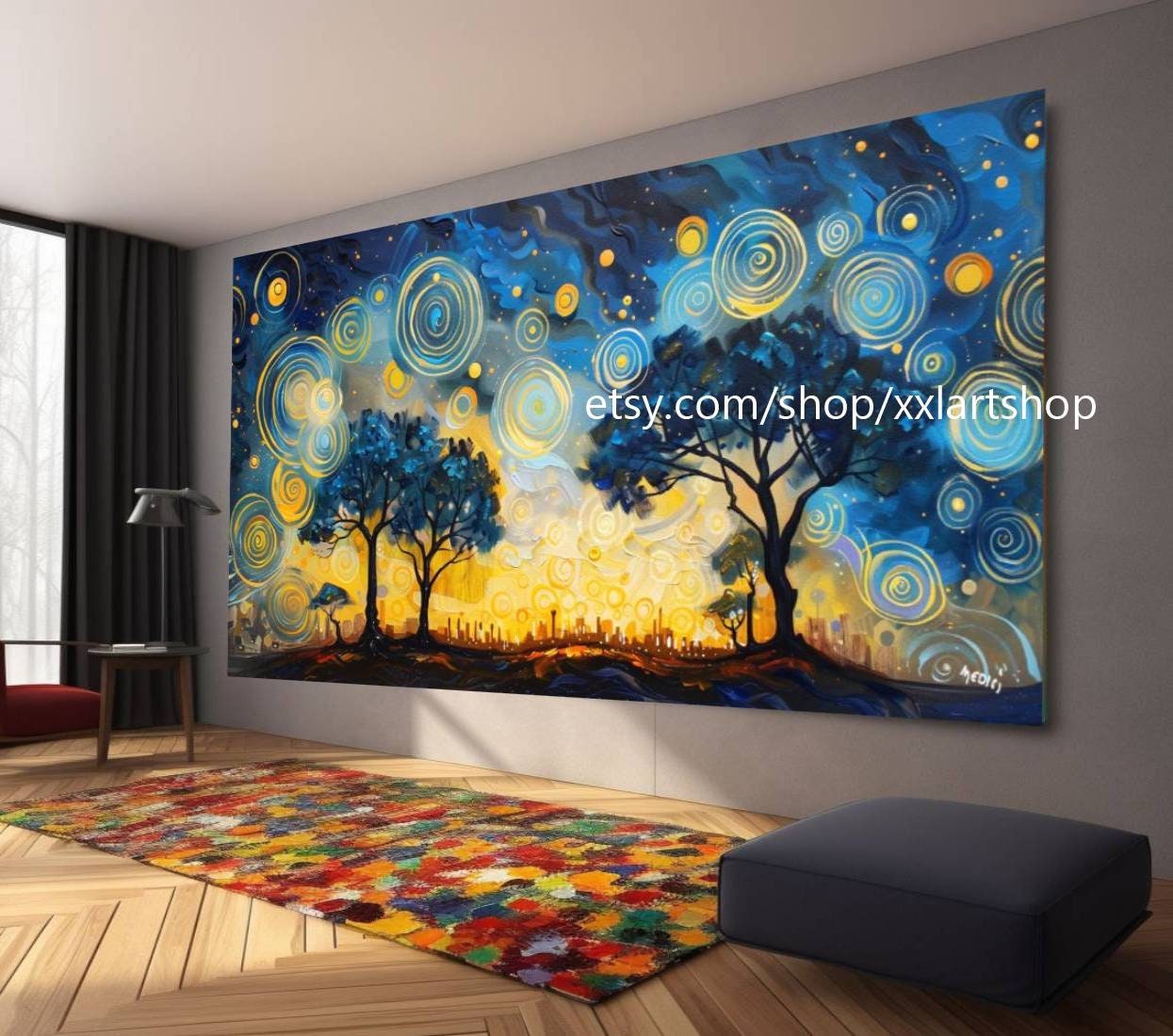 Baum von Vera Medici, Wandkunst im Stil von Gustav Klimt, Leinwanddruck, modernes Bild für Wohnzimmer und Büro, auf Keilrahmen gespannt oder gerollt #tr56