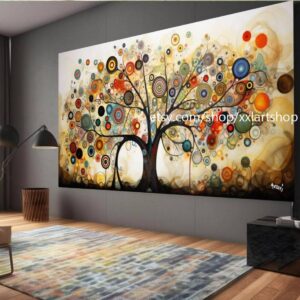 Lebensbaum von Vera Medici – Wandbild auf Leinwand, modernes Bild für Wohnzimmer und Büro, auf Keilrahmen gespannt oder gerollt #tr522