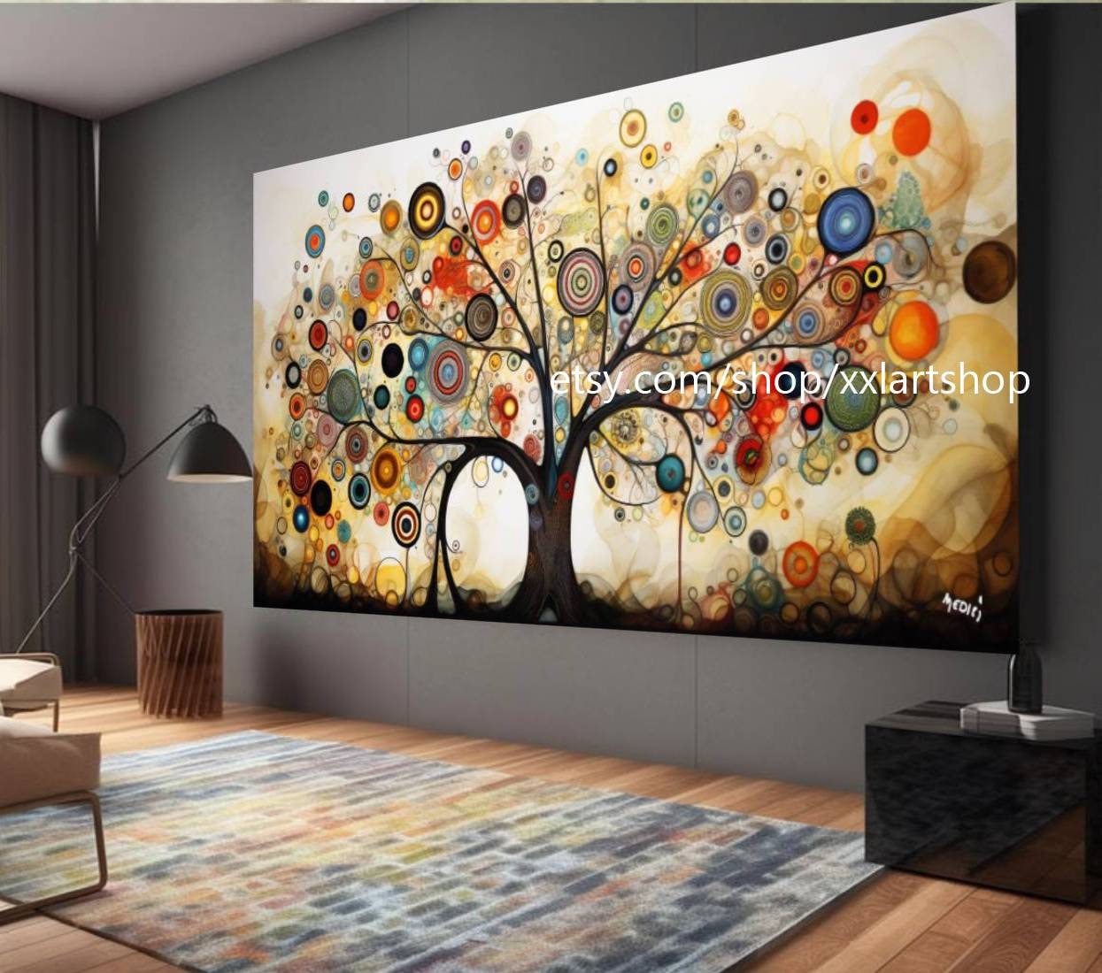 Lebensbaum von Vera Medici – Wandbild auf Leinwand, modernes Bild für Wohnzimmer und Büro, auf Keilrahmen gespannt oder gerollt #tr522