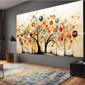 Lebensbaum von Vera Medici – Wandbild auf Leinwand, modernes Bild für Wohnzimmer und Büro, auf Keilrahmen gespannt oder gerollt #tr523