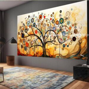 Lebensbaum von Vera Medici – Wandbild auf Leinwand, modernes Bild für Wohnzimmer und Büro, auf Keilrahmen gespannt oder gerollt #tr526