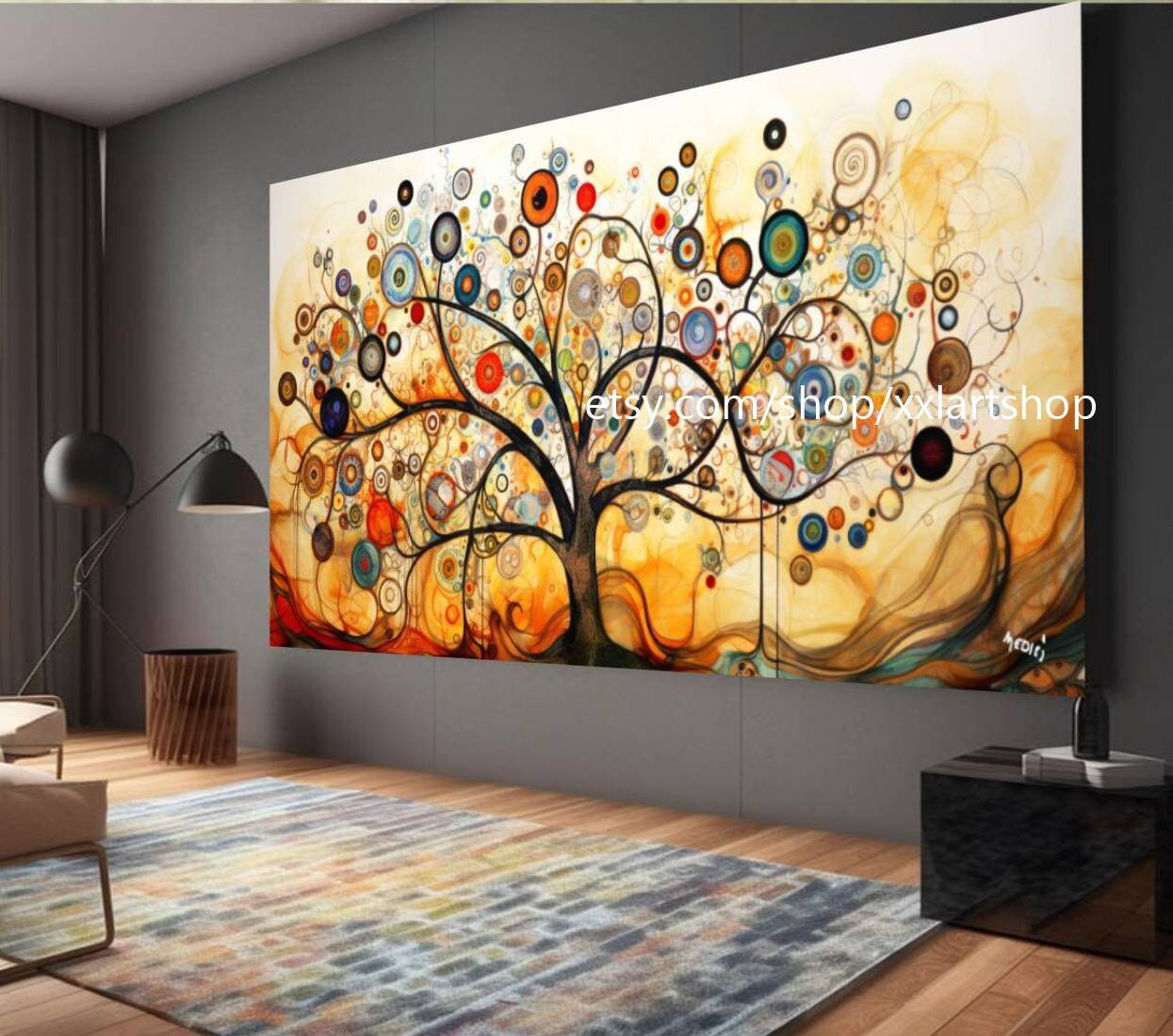 Lebensbaum von Vera Medici – Wandbild auf Leinwand, modernes Bild für Wohnzimmer und Büro, auf Keilrahmen gespannt oder gerollt #tr526