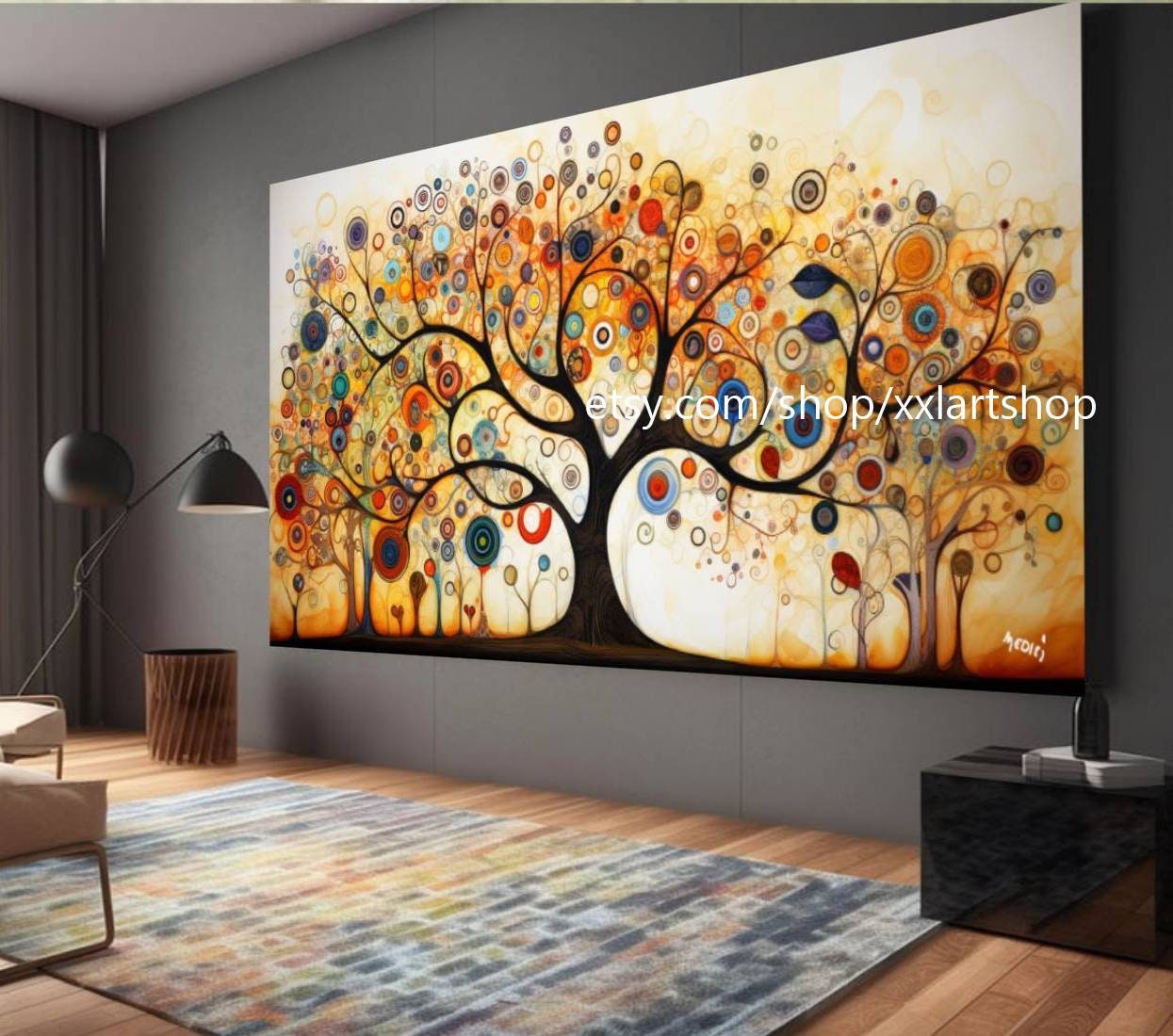 Lebensbaum von Vera Medici – Wandbild auf Leinwand, modernes Bild für Wohnzimmer und Büro, auf Keilrahmen gespannt oder gerollt #tr527