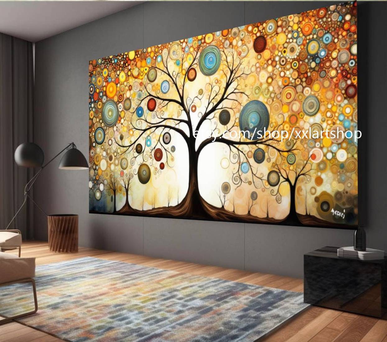 Lebensbaum von Vera Medici – Wandbild auf Leinwand, modernes Bild für Wohnzimmer und Büro, auf Keilrahmen gespannt oder gerollt #tr529