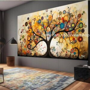 Lebensbaum von Vera Medici – Wandbild auf Leinwand, modernes Bild für Wohnzimmer und Büro, auf Keilrahmen gespannt oder gerollt #tr535