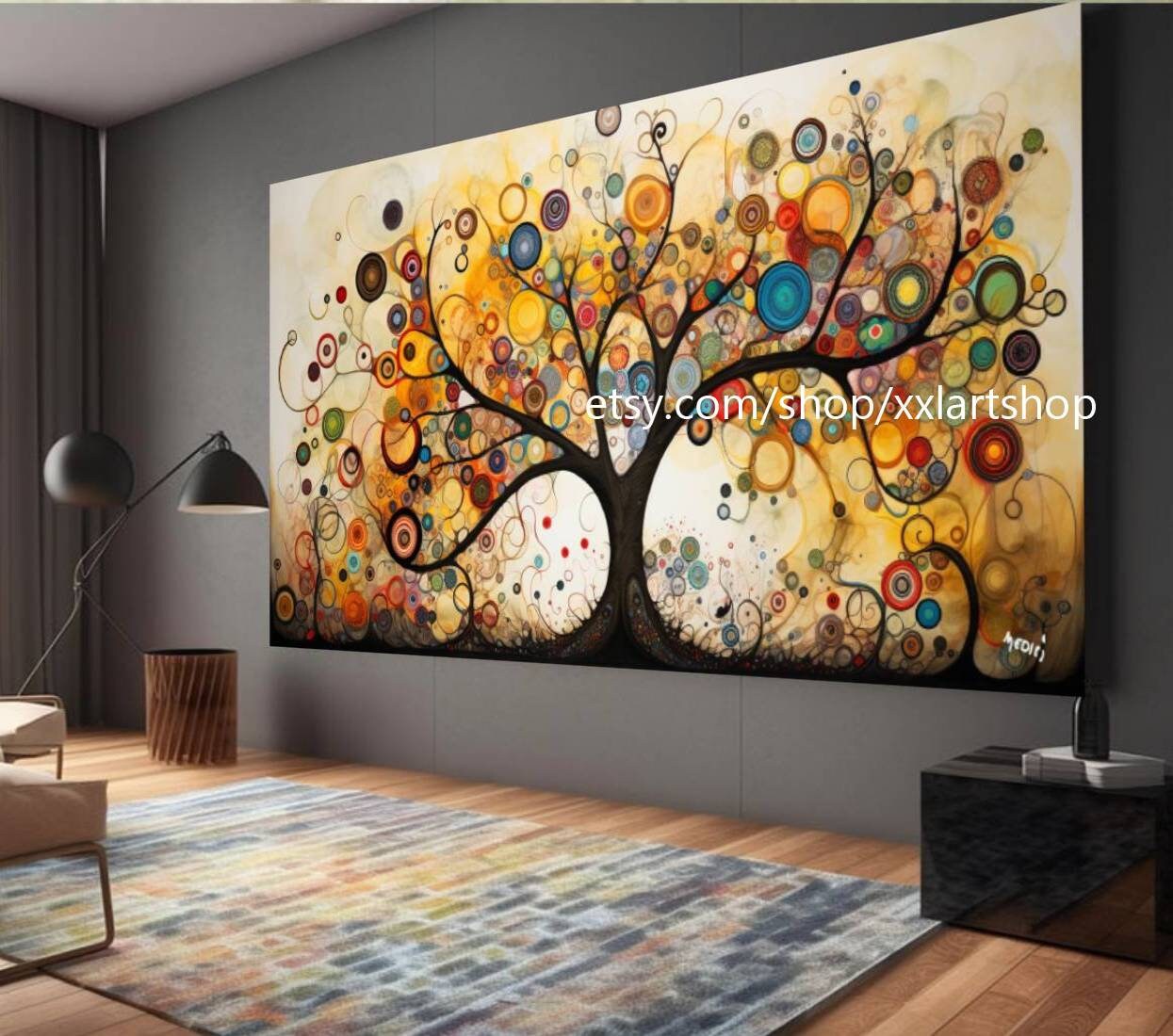 Lebensbaum von Vera Medici – Wandbild auf Leinwand, modernes Bild für Wohnzimmer und Büro, auf Keilrahmen gespannt oder gerollt #tr535