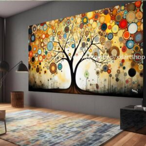 Lebensbaum von Vera Medici – Wandbild auf Leinwand, modernes Bild für Wohnzimmer und Büro, auf Keilrahmen gespannt oder gerollt #tr541