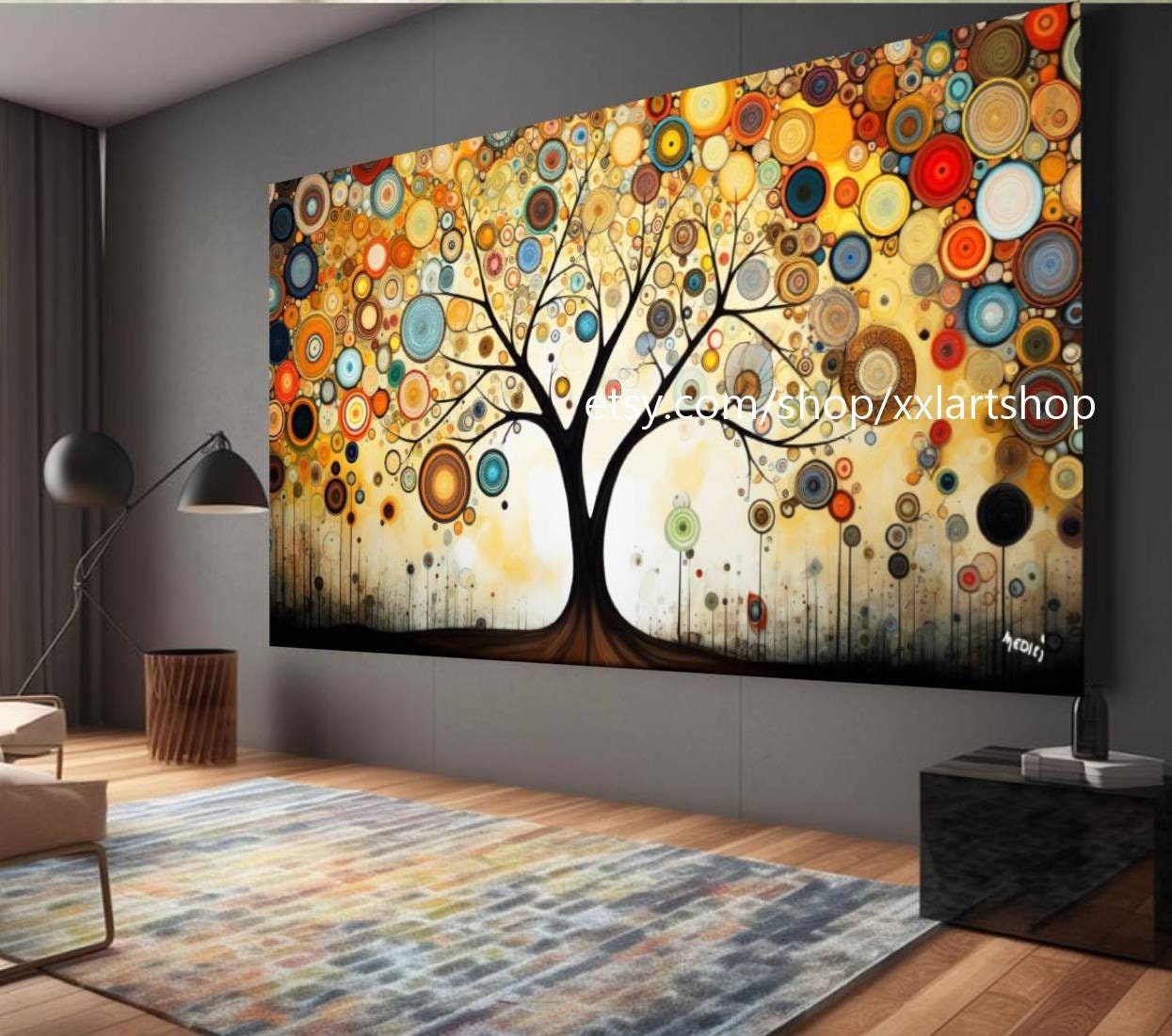 Lebensbaum von Vera Medici – Wandbild auf Leinwand, modernes Bild für Wohnzimmer und Büro, auf Keilrahmen gespannt oder gerollt #tr541