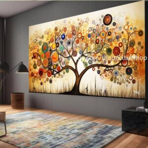Lebensbaum von Vera Medici – Wandbild auf Leinwand, modernes Bild für Wohnzimmer und Büro, auf Keilrahmen gespannt oder gerollt #tr542