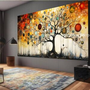 Lebensbaum von Vera Medici – Wandbild auf Leinwand, modernes Bild für Wohnzimmer und Büro, auf Keilrahmen gespannt oder gerollt #tr545