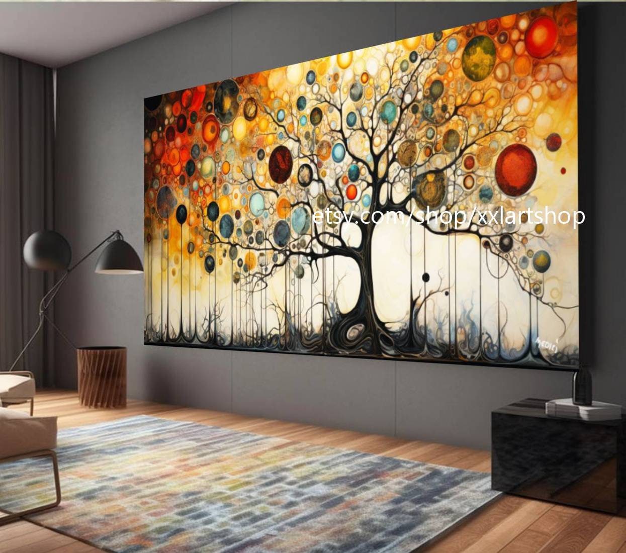 Lebensbaum von Vera Medici – Wandbild auf Leinwand, modernes Bild für Wohnzimmer und Büro, auf Keilrahmen gespannt oder gerollt #tr545