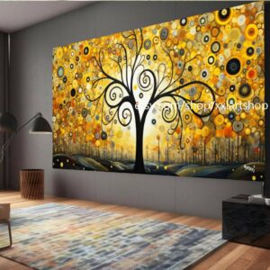 Lebensbaum von Vera Medici – Wandbild auf Leinwand, modernes Bild für Wohnzimmer und Büro, auf Keilrahmen gespannt oder gerollt #tr564