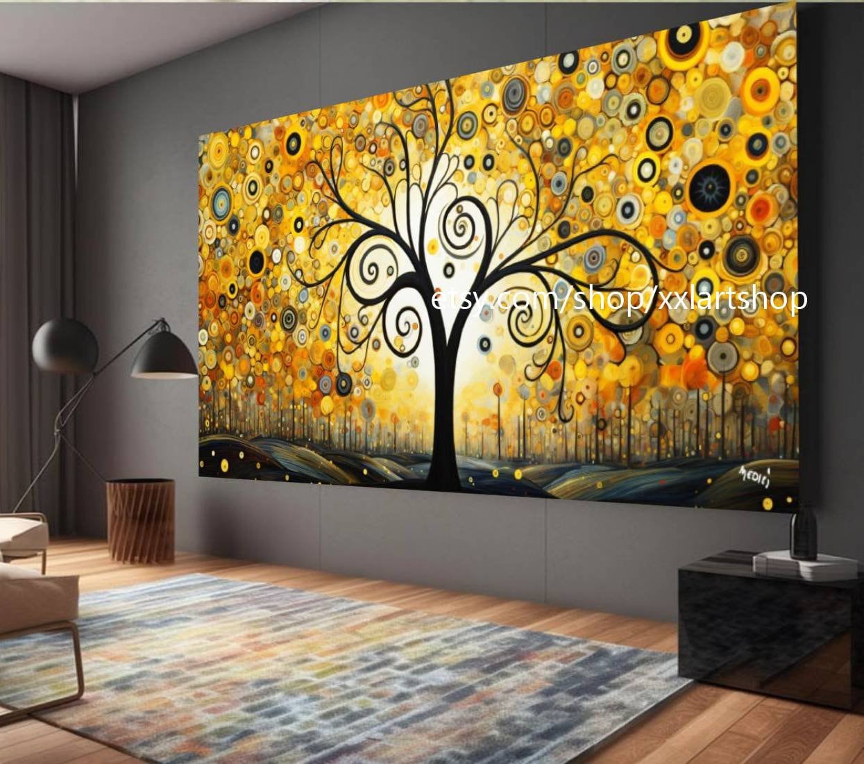 Lebensbaum von Vera Medici – Wandbild auf Leinwand, modernes Bild für Wohnzimmer und Büro, auf Keilrahmen gespannt oder gerollt #tr564