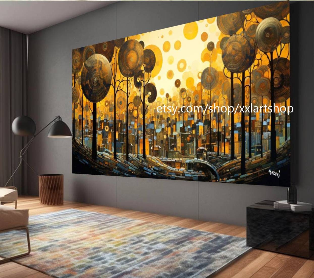 Lebensbaum von Vera Medici – Wandbild auf Leinwand, moderner Kunstdruck für Wohnzimmer und Büro, auf Keilrahmen gespannt oder gerollt #tr570