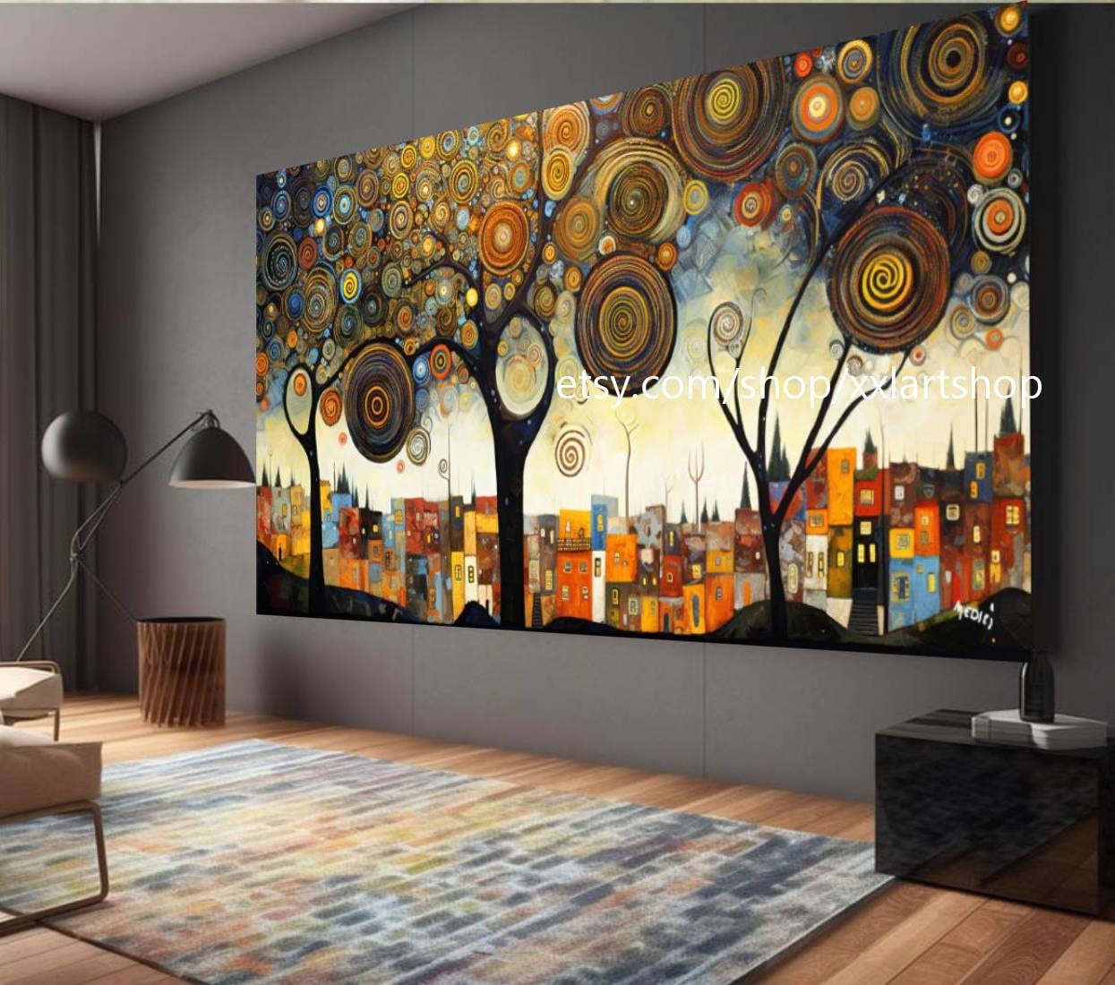 Lebensbaum von Vera Medici – Wandbild auf Leinwand, modernes Bild für Wohnzimmer und Büro, auf Keilrahmen gespannt oder gerollt #tr580f