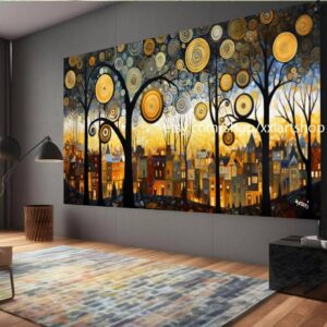 Lebensbaum von Vera Medici – Wandbild auf Leinwand, modernes Bild für Wohnzimmer und Büro, auf Keilrahmen gespannt oder gerollt #tr586