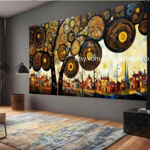 Lebensbaum von Vera Medici – Wandbild auf Leinwand, modernes Bild für Wohnzimmer und Büro, auf Keilrahmen gespannt oder gerollt #tr597
