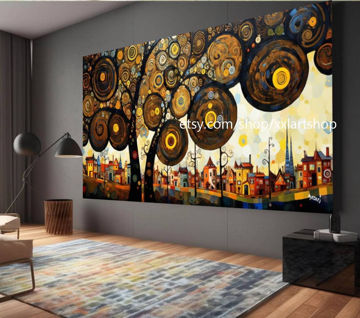 Lebensbaum von Vera Medici – Wandbild auf Leinwand, modernes Bild für Wohnzimmer und Büro, auf Keilrahmen gespannt oder gerollt #tr597