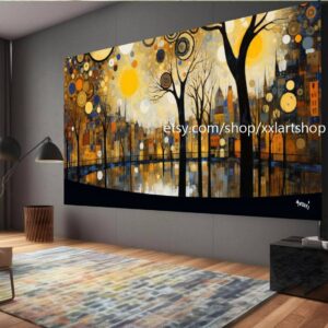 Lebensbaum von Vera Medici – Wandbild auf Leinwand, moderner Kunstdruck für Wohnzimmer und Büro, auf Keilrahmen gespannt oder gerollt #tr5100