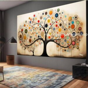 Lebensbaum von Vera Medici – Wandbild auf Leinwand, modernes Bild für Wohnzimmer und Büro, auf Keilrahmen gespannt oder gerollt #tr513
