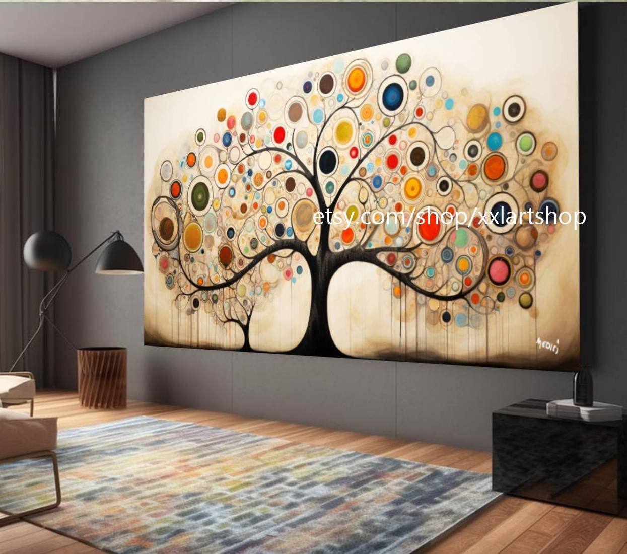 Lebensbaum von Vera Medici – Wandbild auf Leinwand, modernes Bild für Wohnzimmer und Büro, auf Keilrahmen gespannt oder gerollt #tr513