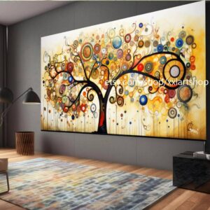 Lebensbaum von Vera Medici – Wandbild auf Leinwand, modernes Bild für Wohnzimmer und Büro, auf Keilrahmen gespannt oder gerollt #tr514