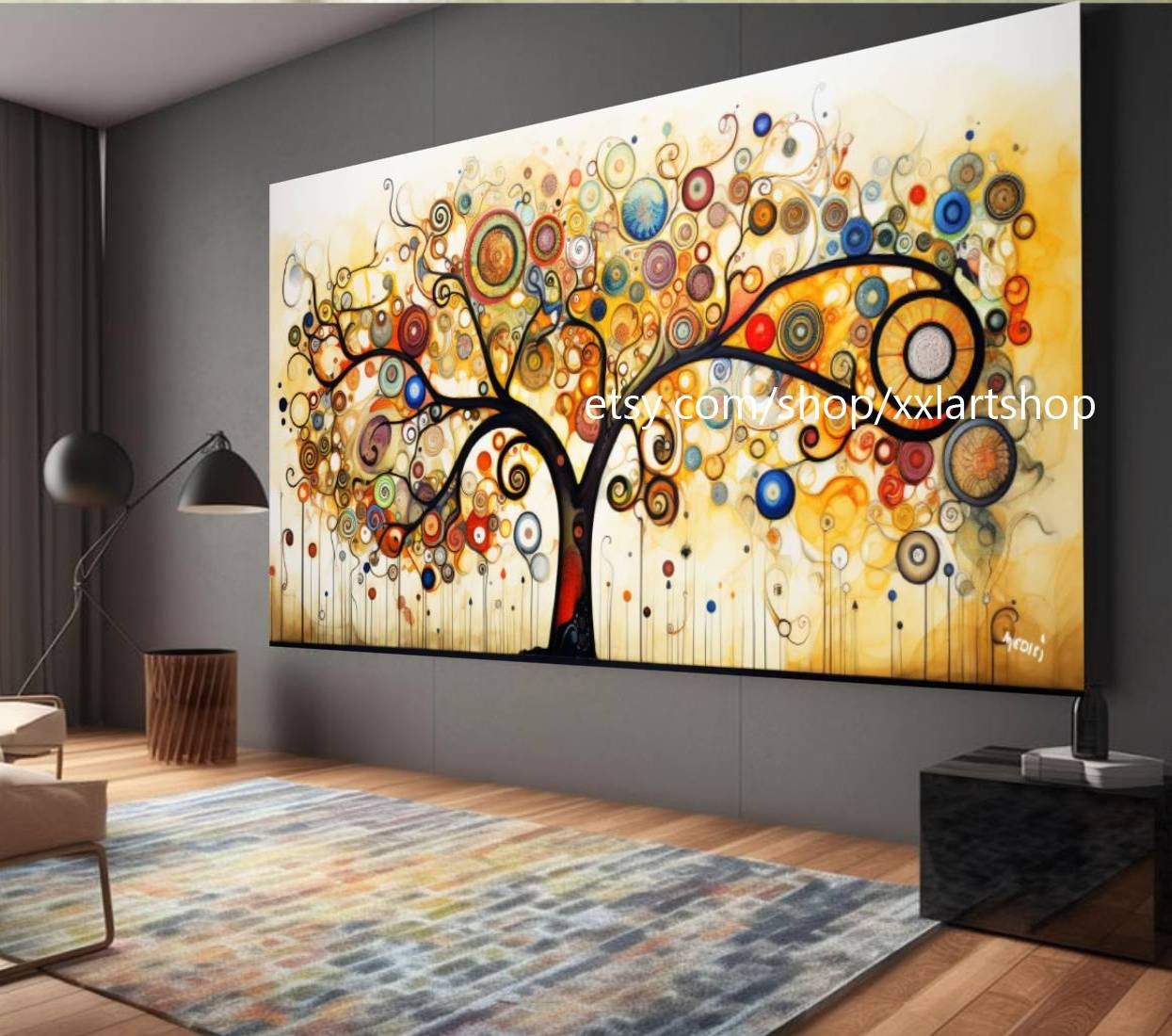 Lebensbaum von Vera Medici – Wandbild auf Leinwand, modernes Bild für Wohnzimmer und Büro, auf Keilrahmen gespannt oder gerollt #tr514