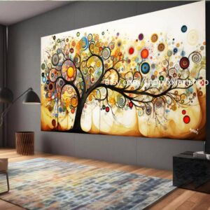 Lebensbaum von Vera Medici – Wandbild auf Leinwand, modernes Bild für Wohnzimmer und Büro, auf Keilrahmen gespannt oder gerollt #tr517fx