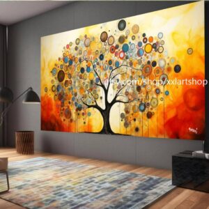 Lebensbaum von Vera Medici – Wandbild auf Leinwand, modernes Bild für Wohnzimmer und Büro, auf Keilrahmen gespannt oder gerollt #tr524