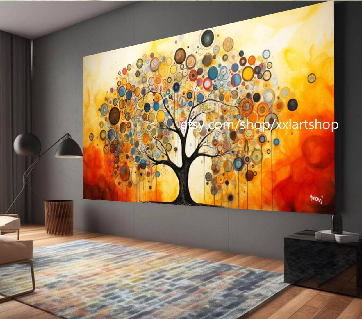 Lebensbaum von Vera Medici – Wandbild auf Leinwand, modernes Bild für Wohnzimmer und Büro, auf Keilrahmen gespannt oder gerollt #tr524