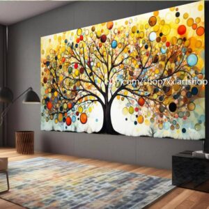 Lebensbaum von Vera Medici – Wandbild auf Leinwand, modernes Bild für Wohnzimmer und Büro, auf Keilrahmen gespannt oder gerollt #tr525a