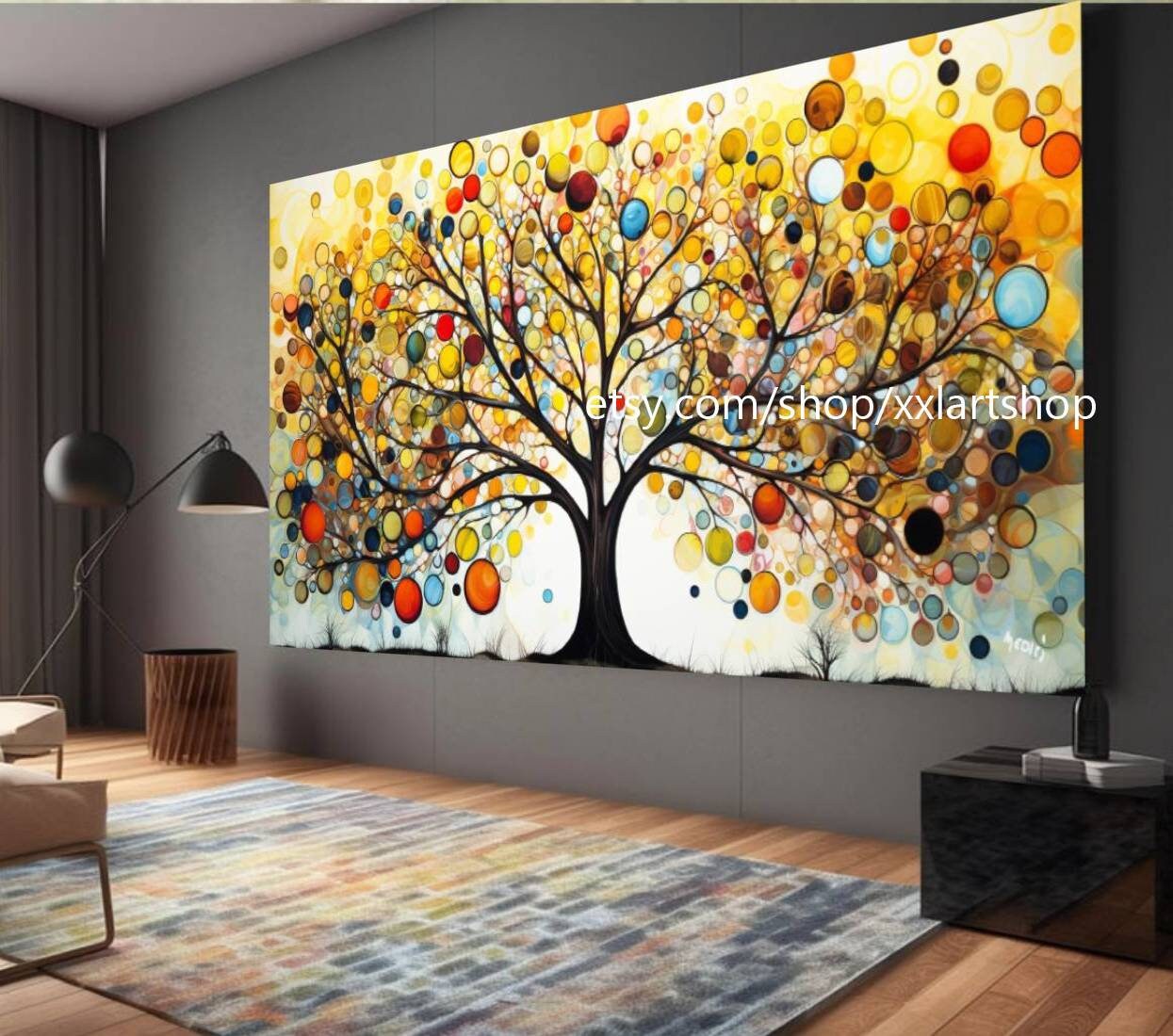 Lebensbaum von Vera Medici – Wandbild auf Leinwand, modernes Bild für Wohnzimmer und Büro, auf Keilrahmen gespannt oder gerollt #tr525a