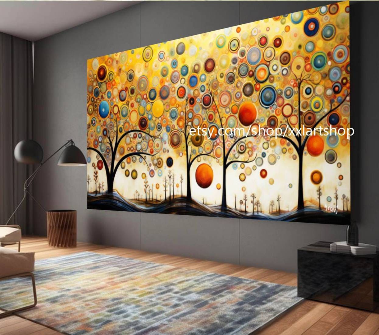 Lebensbaum von Vera Medici – Wandbild auf Leinwand, modernes Bild für Wohnzimmer und Büro, auf Keilrahmen gespannt oder gerollt #tr528