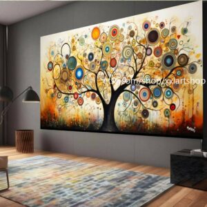 Lebensbaum von Vera Medici – Wandbild auf Leinwand, modernes Bild für Wohnzimmer und Büro, auf Keilrahmen gespannt oder gerollt #tr532