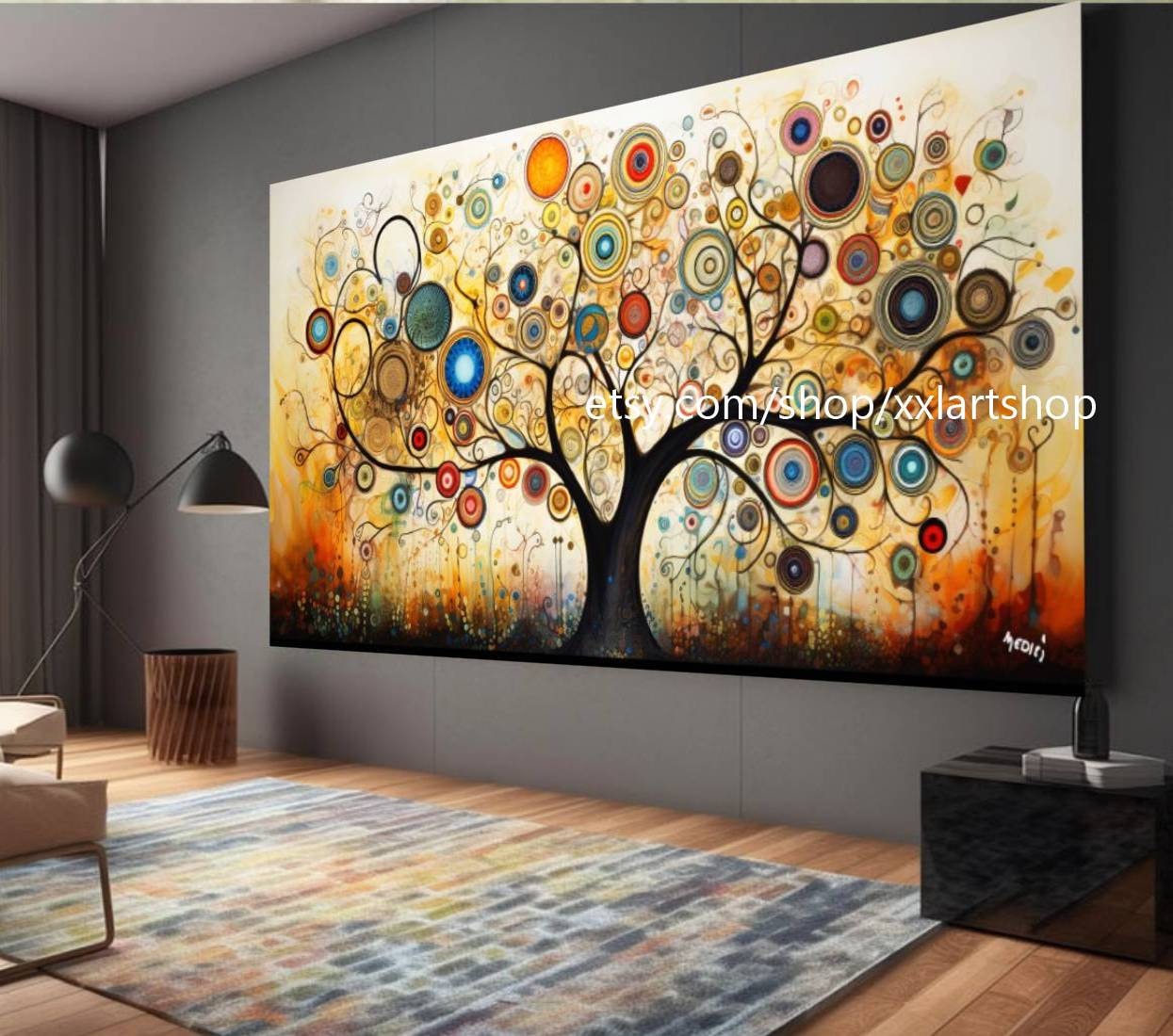 Lebensbaum von Vera Medici – Wandbild auf Leinwand, modernes Bild für Wohnzimmer und Büro, auf Keilrahmen gespannt oder gerollt #tr532